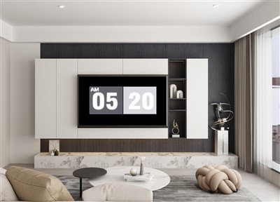 Unități TV de perete din lemn